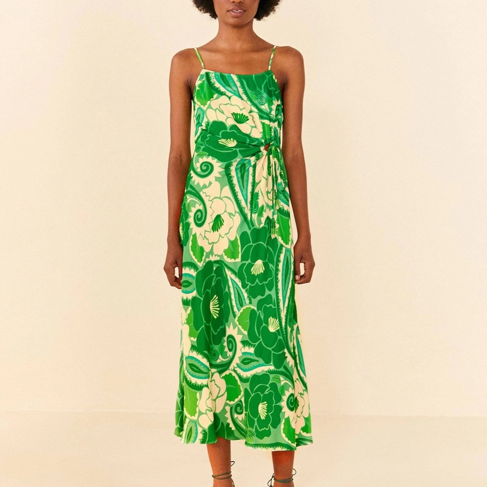 Farm Rio tropical groove circle cut out dress size xs
